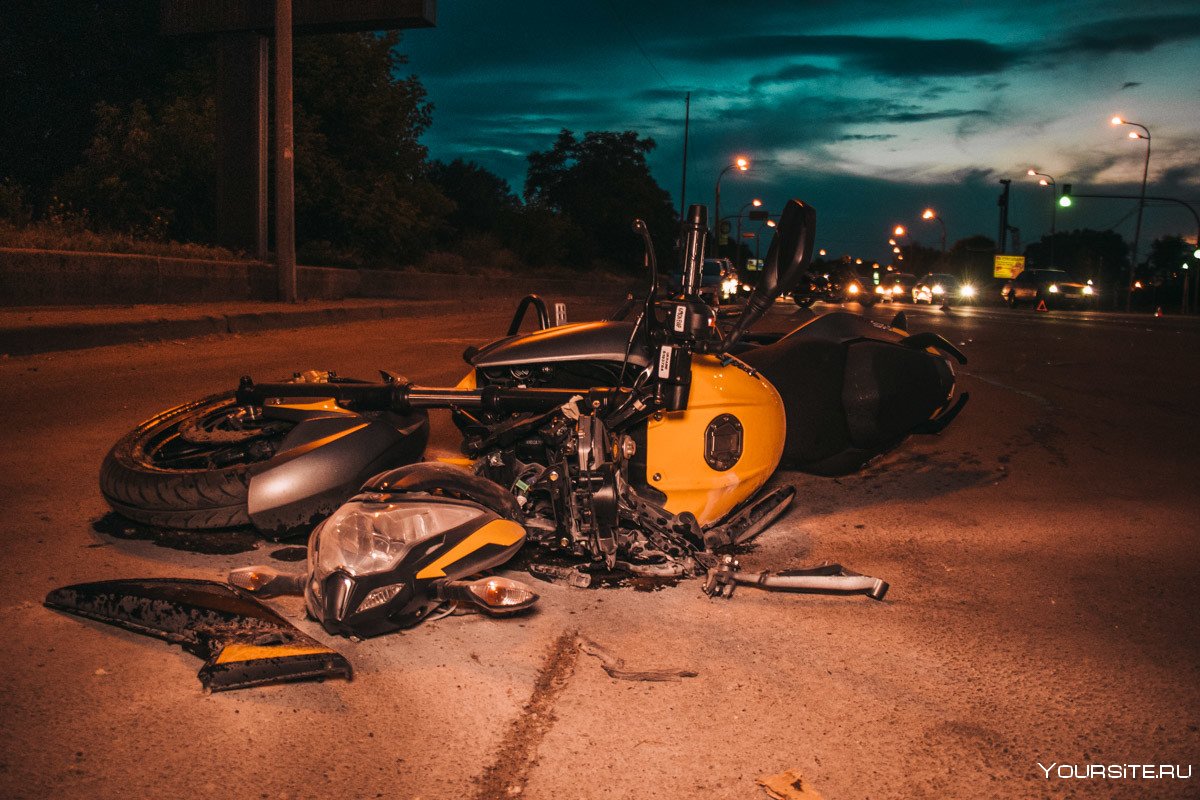 Аварии на мотоциклах покалеченные