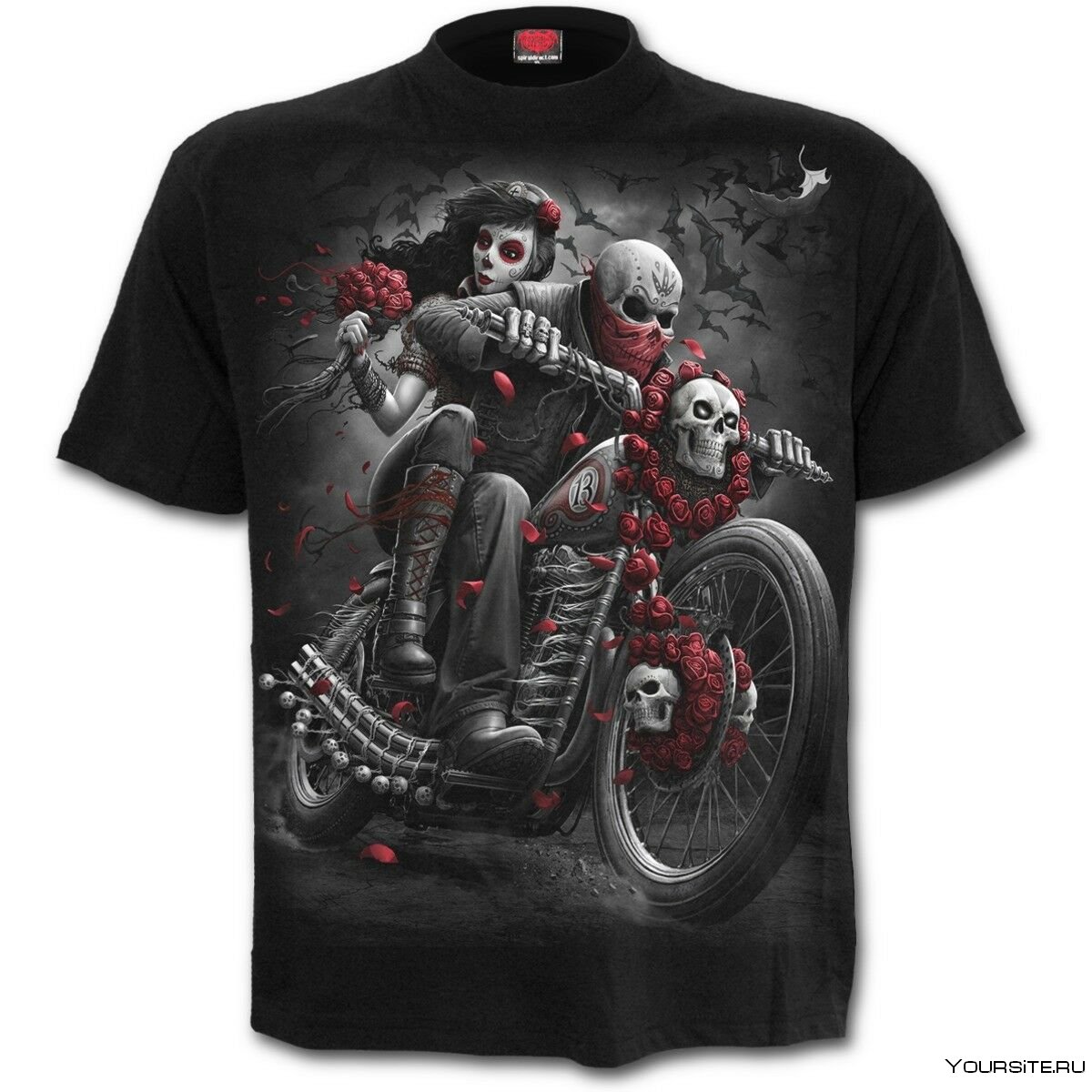 Байкерская футболка Death Rider