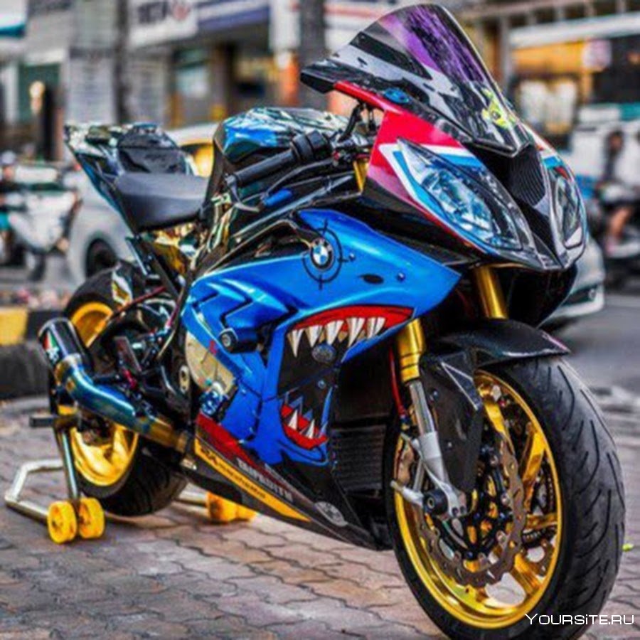 Необычная покраска мотоцикла