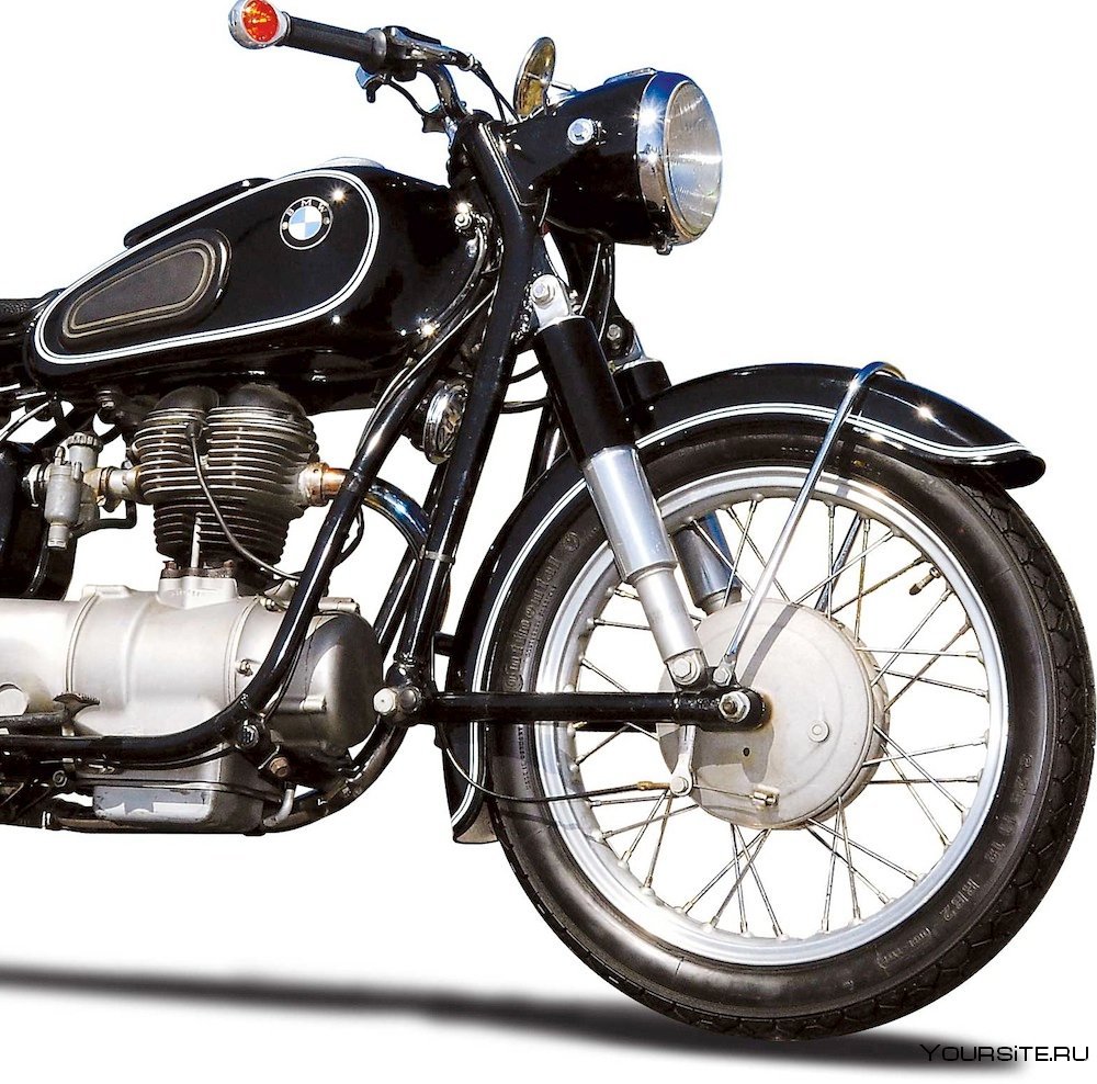 Старый одноцилиндровый мотоцикл