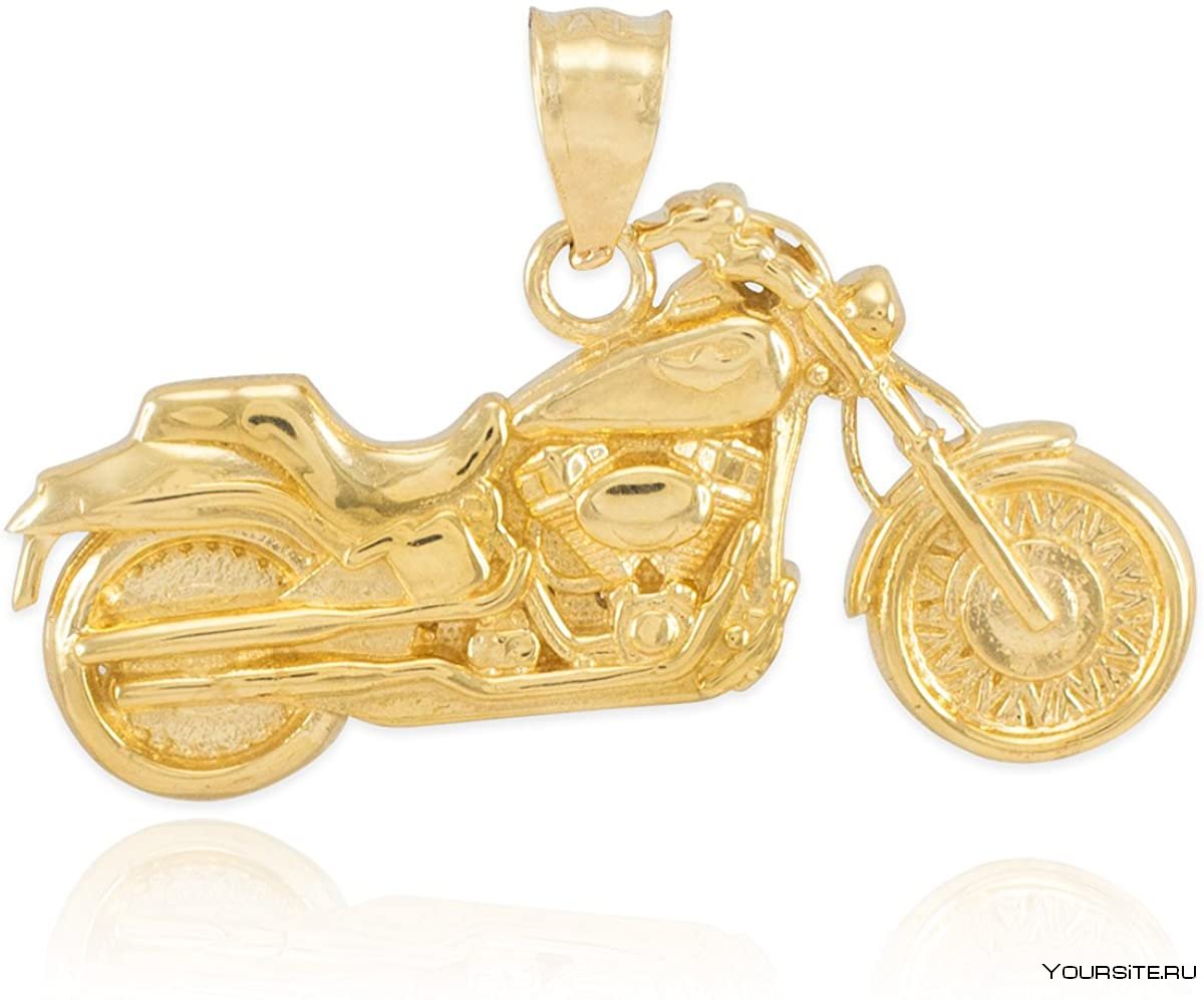 Золотая подвеска мотоцикл