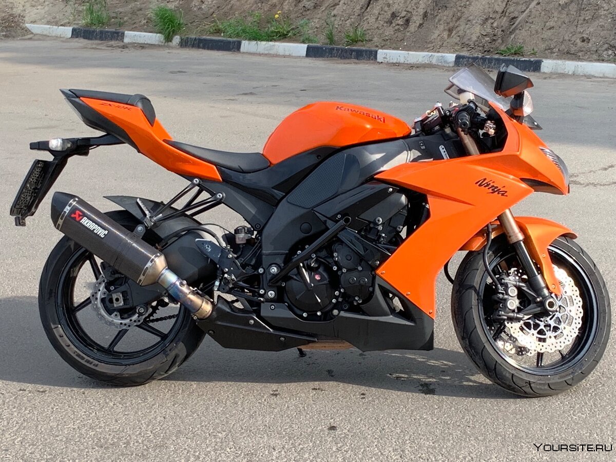 Оранжевый Kawasaki Ninja zx10r