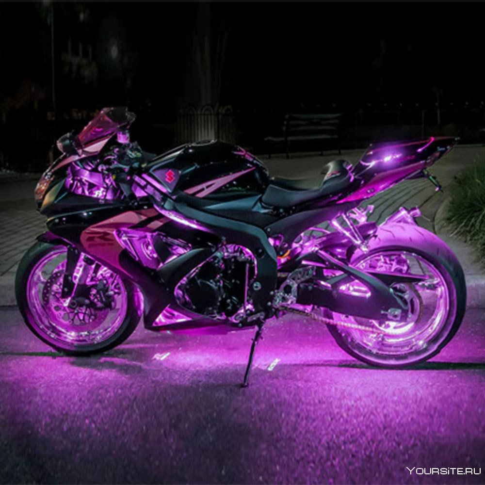 Мотоцикл Кавасаки фиолетовый