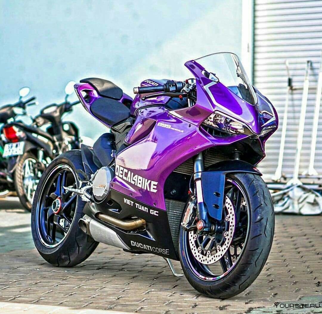 Дукати мотоцикл фиолетовый