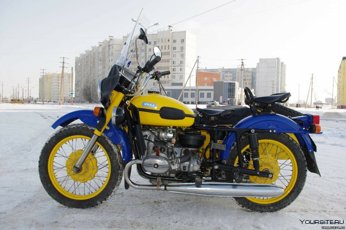 Милицейский мотоцикл Урал
