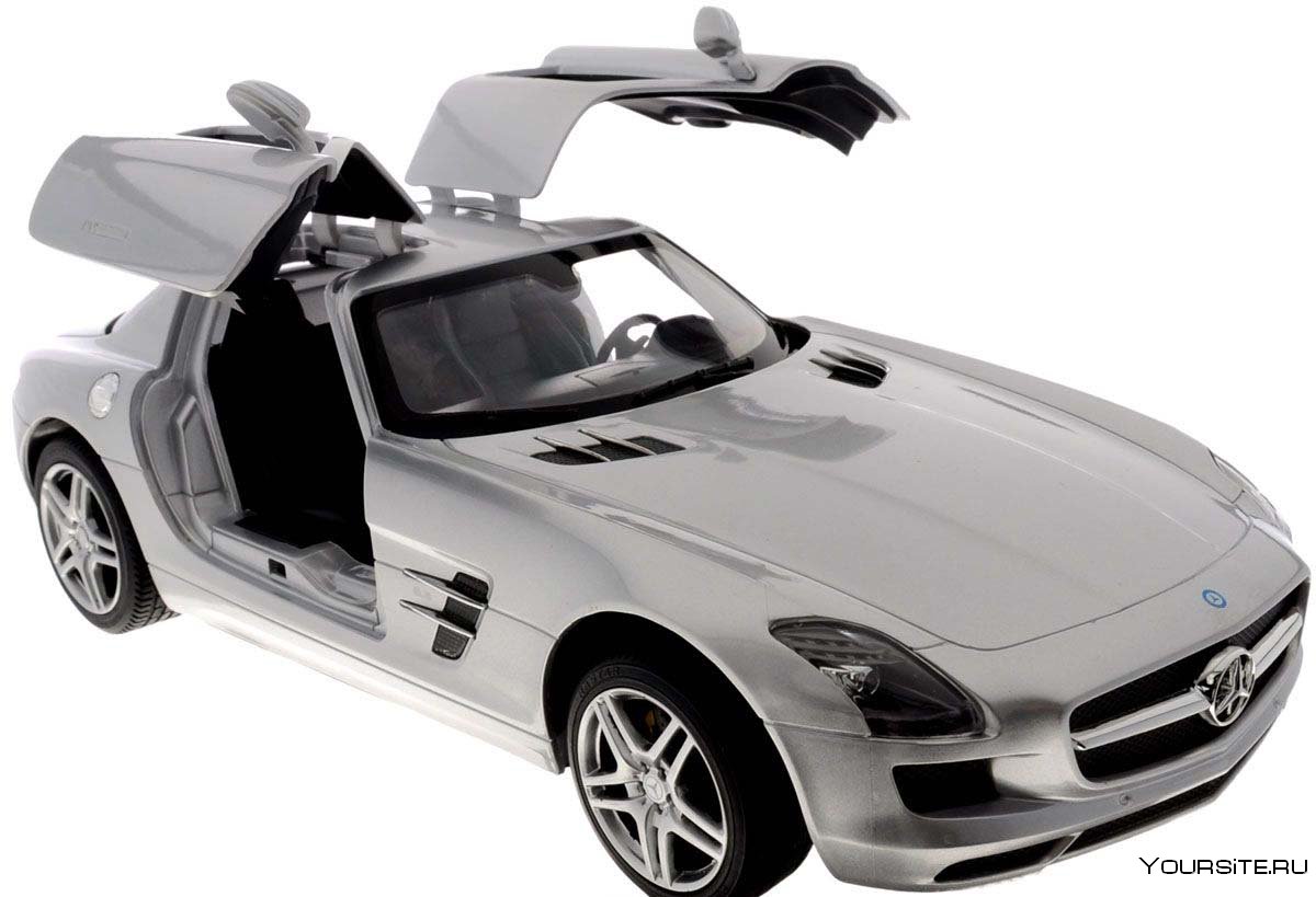 Машина р/у 1:14 Mercedes-Benz SLS AMG, цвет серебряный 40mhz