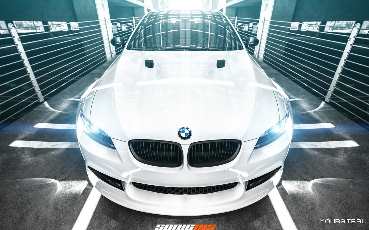 BMW m3 белого света
