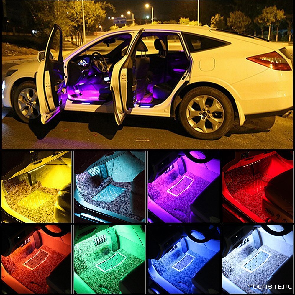 Подсветка автомобиля светодиодами