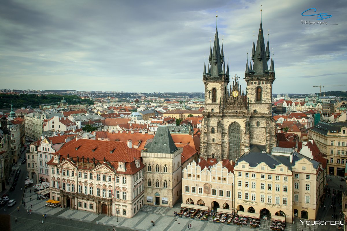 Чехия Прага исторический центр улица