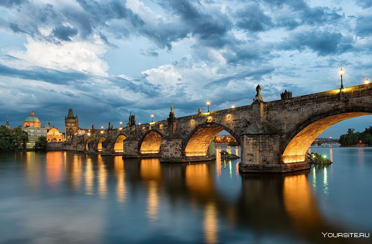Чехия Прага Карлов мост