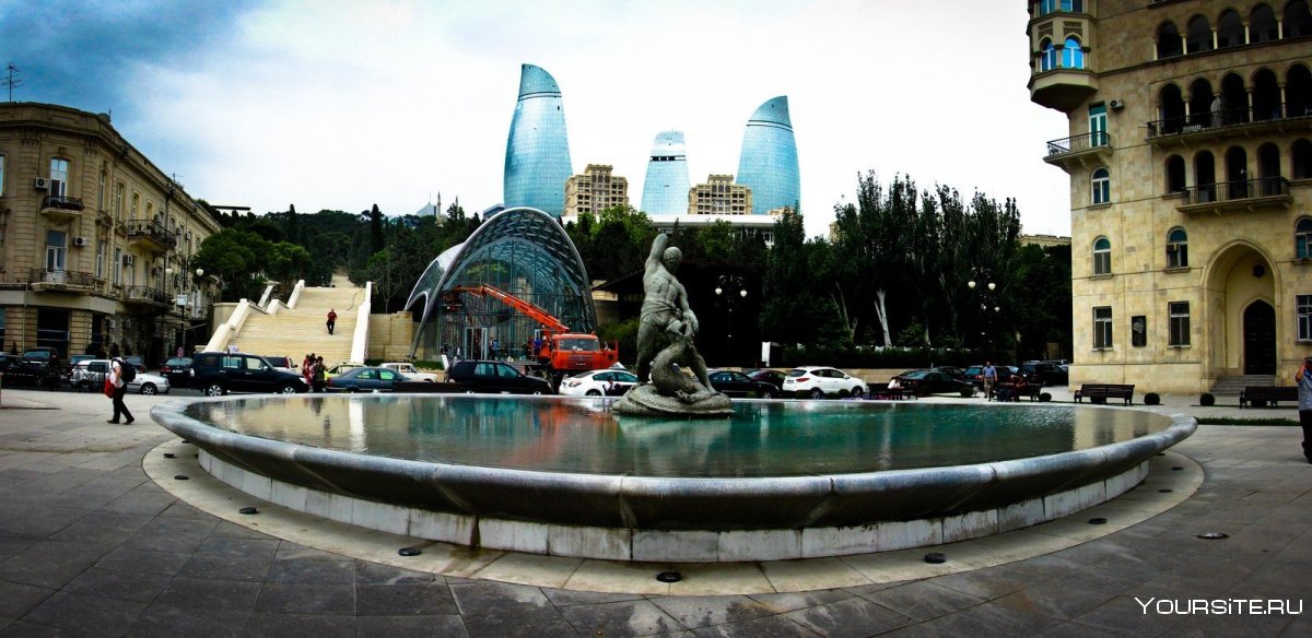 Баку Азербайджан Жемчужина скульптура