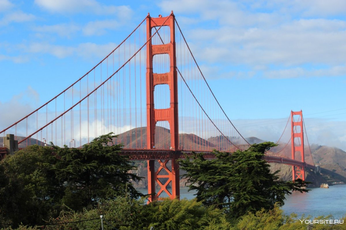Золотые ворота достопримечательность Сан Франциско