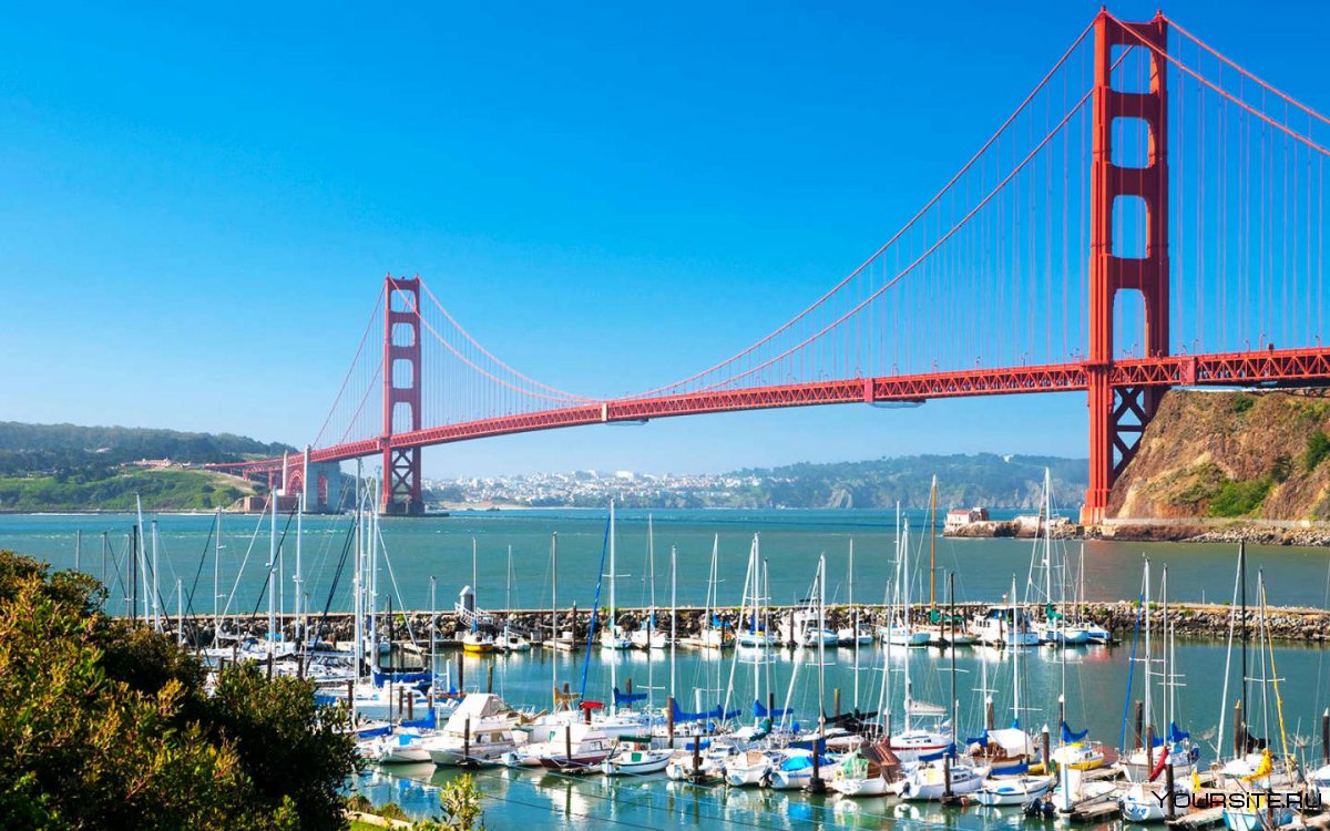 Мост золотые ворота в Сан-Франциско сейчас