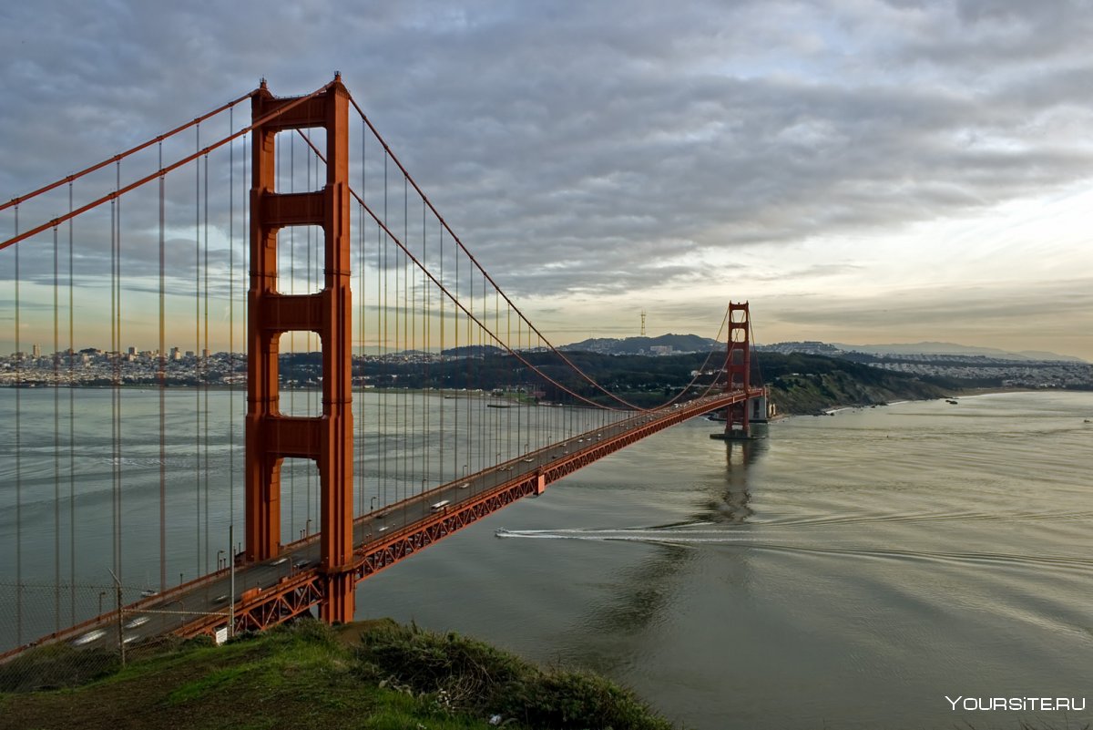 Пролив золотые ворота в Сан-Франциско
