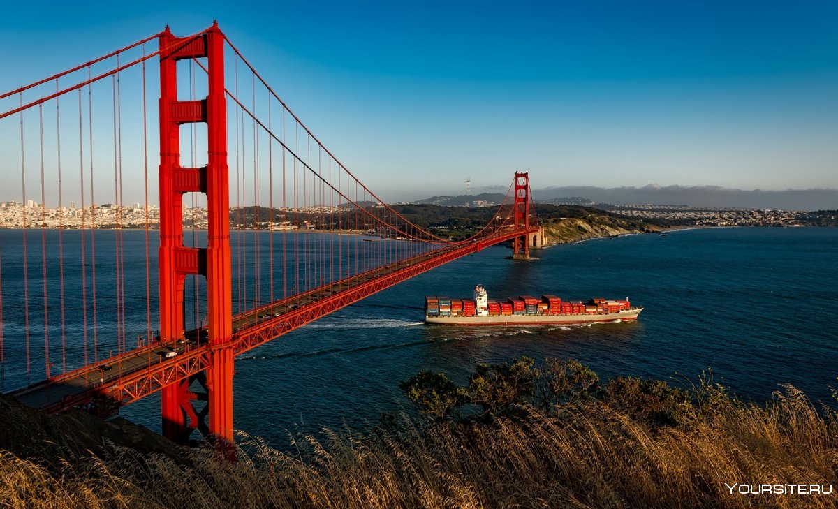 9)Мост «золотые ворота» (Сан-Франциско, США)