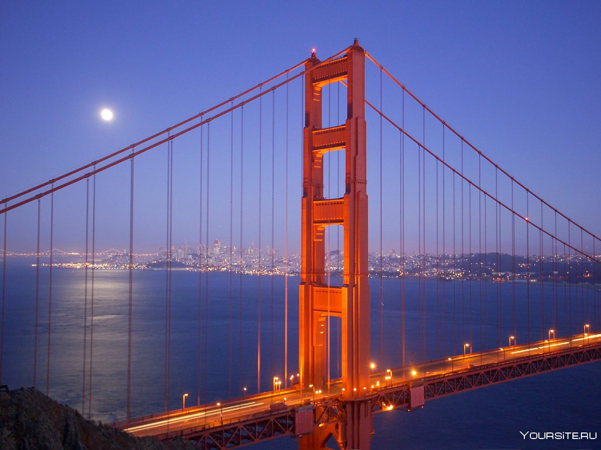 Мост золотые ворота Сан-Франциско Калифорния