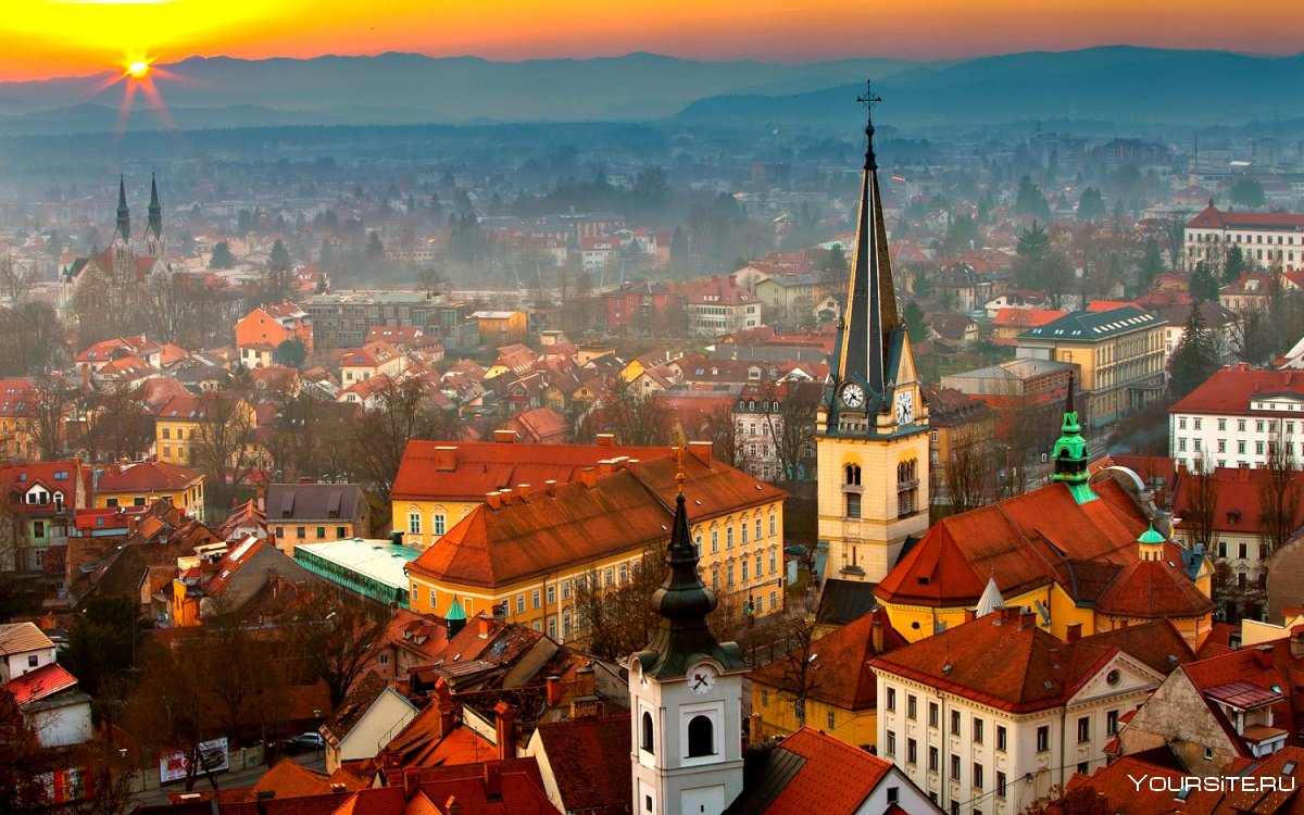 Город Любляна Словения