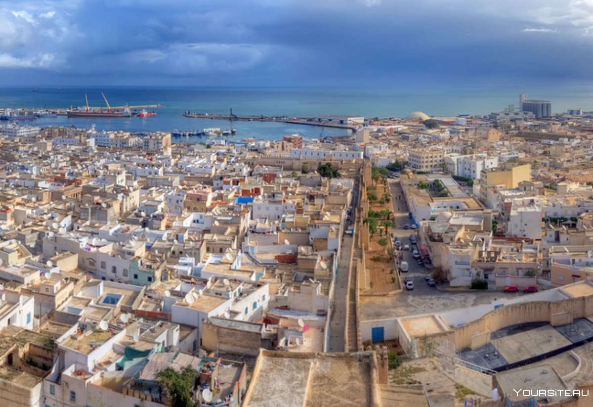 Медина города Тунис сверху