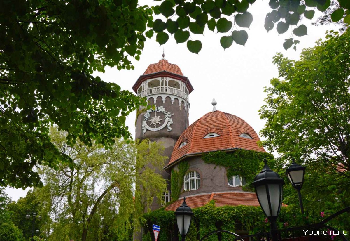 Водонапорная башня в городе Светлогорске Калининградской области