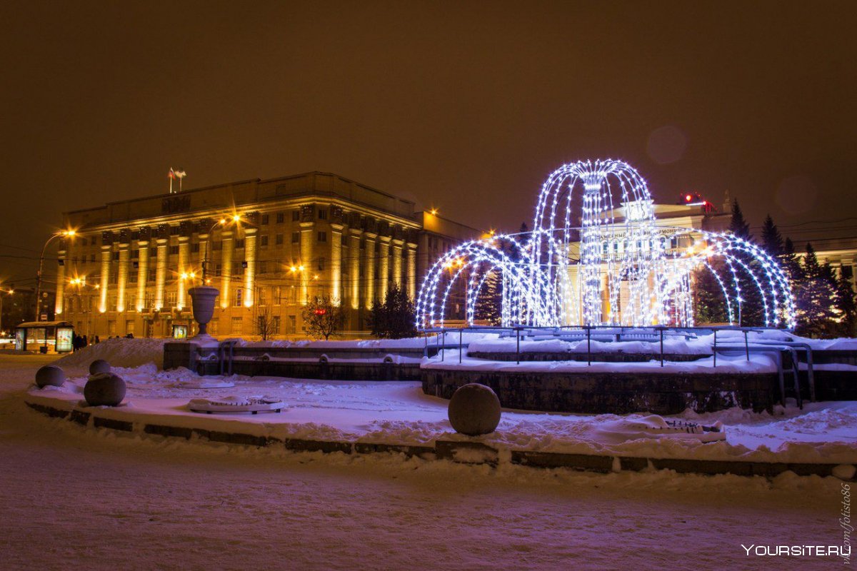 Достопримечательности зимнего Новосибирска