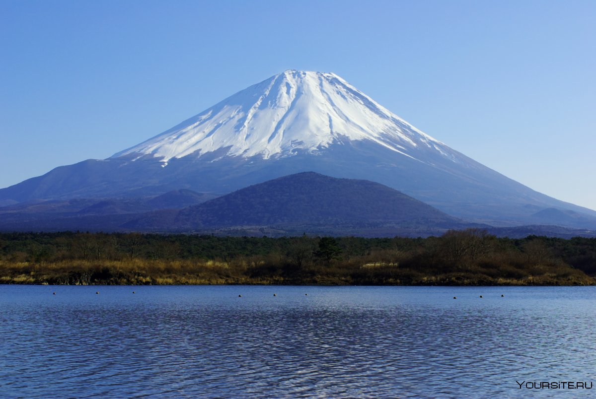 Гора Фудзи в Японии извержение