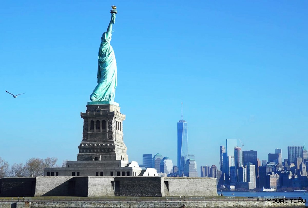 Статуя свободы Нью-Йорк 2001