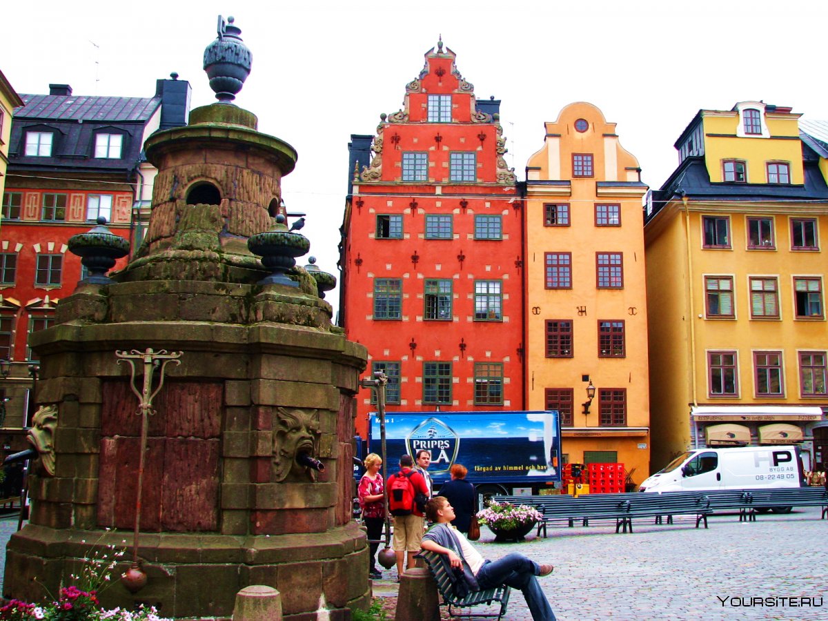Стокгольм старый город башня