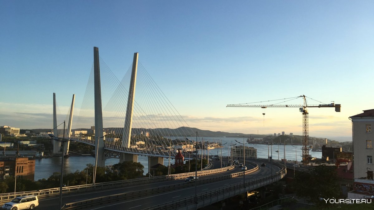 Мост золотой Рог Владивосток