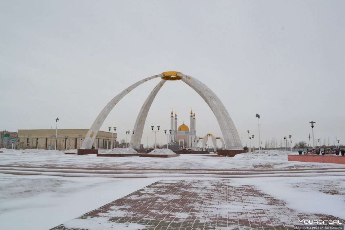 Казахстан город Актобе зима