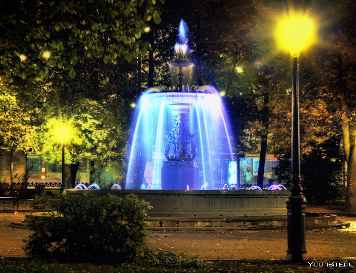 Георгиевск парк ночью