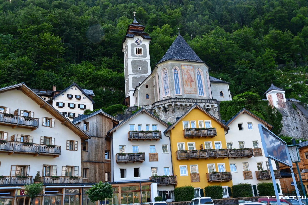 Деревня Гальштат Австрия фото