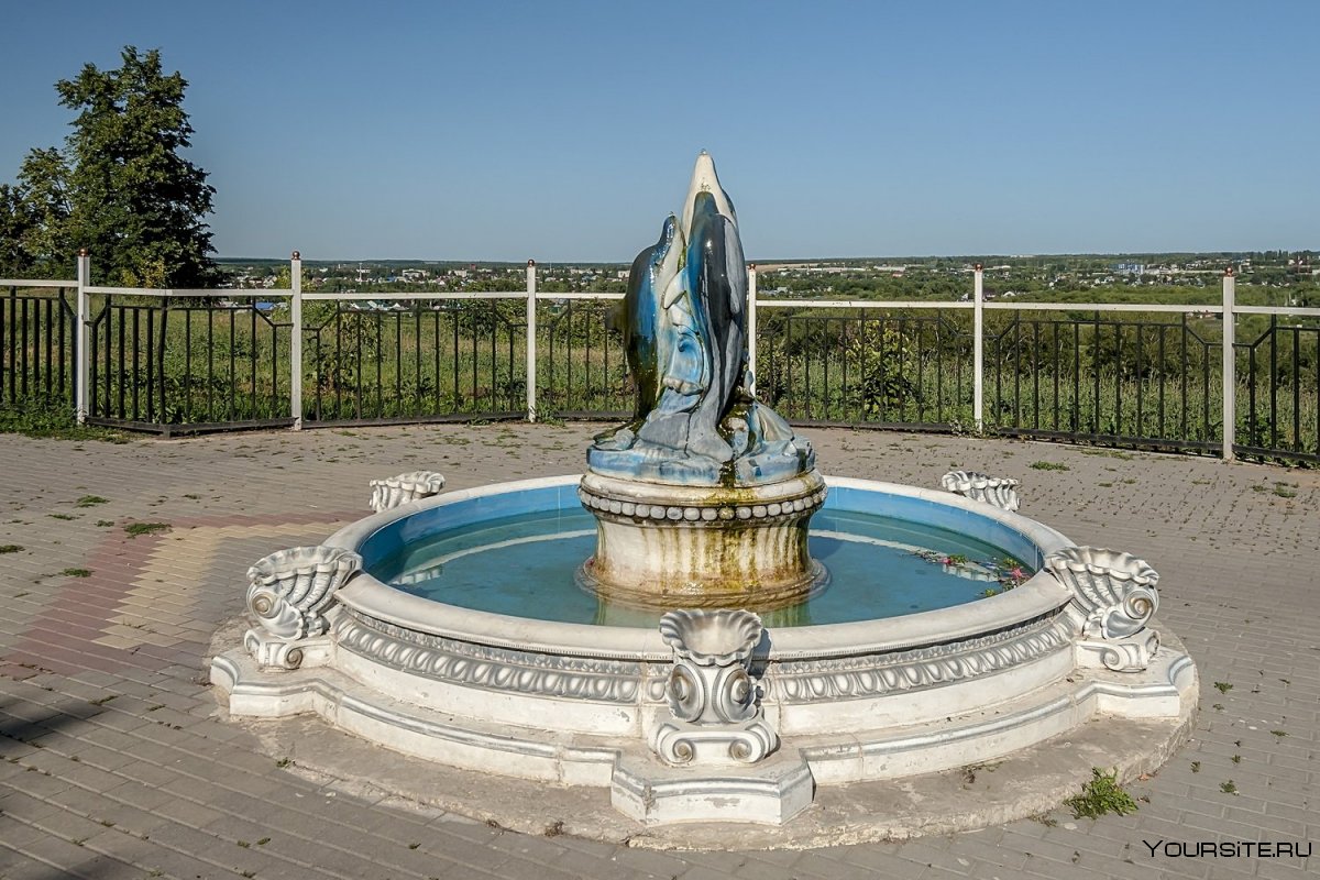 Город Лебедянь фонтан