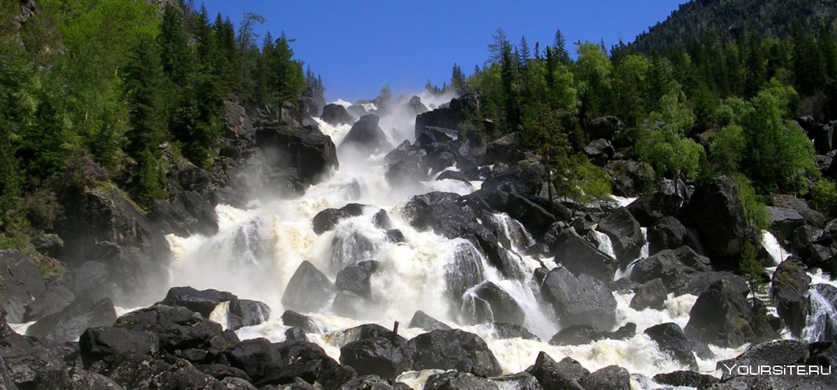 Водопад Учар, Алтайский край зимой