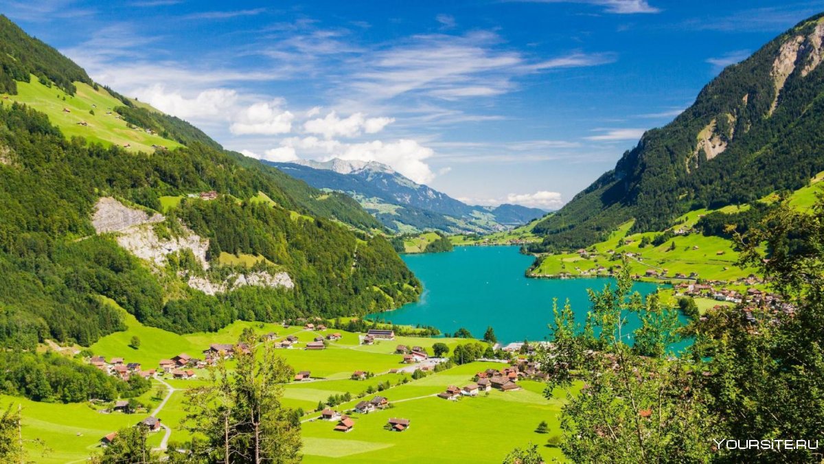 Озеро Thunersee Швейцария