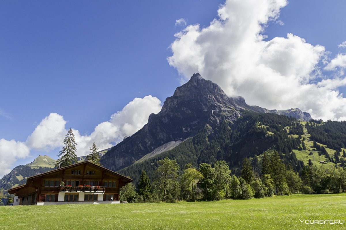 Альпийские горы в Швейцарии