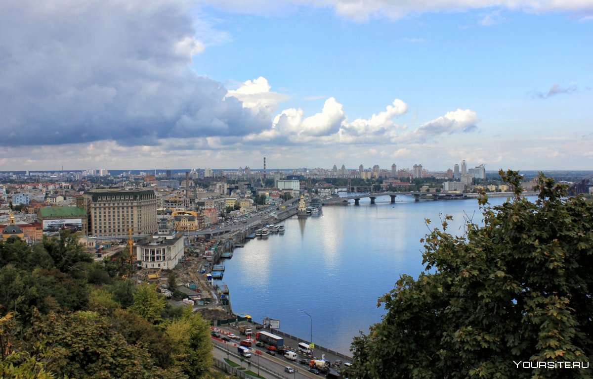 Киев Украина река Днепр