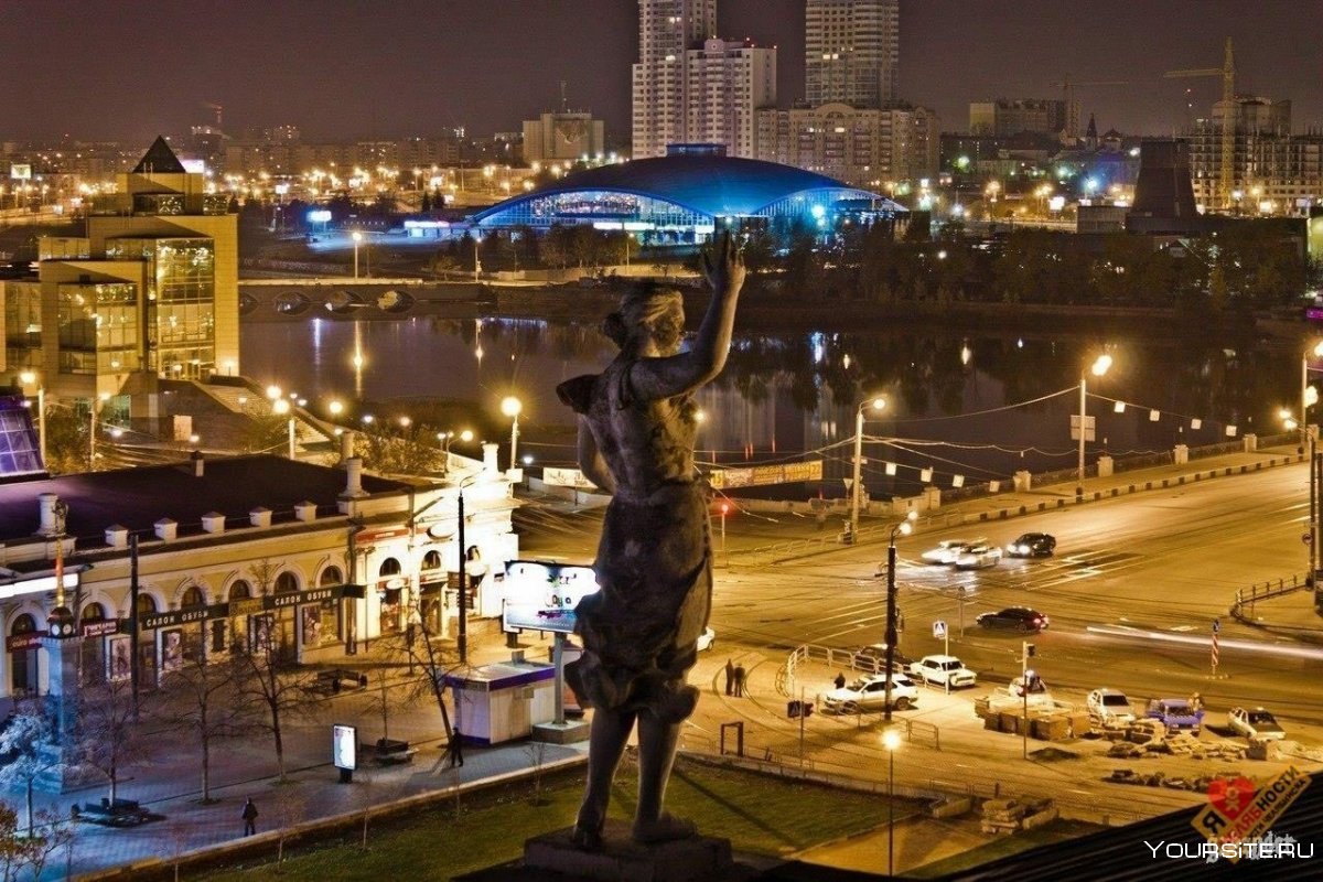 Ночной город Челябинск