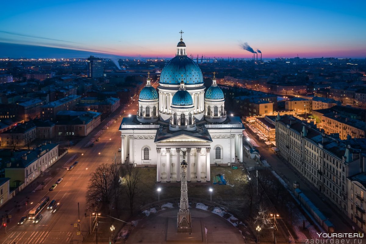 Троицкий собор в Санкт-Петербурге вид сверху