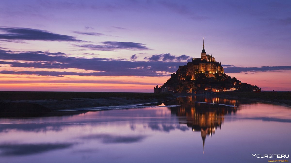 Замок Mont Saint Michel Франция