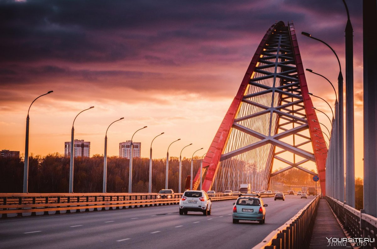 Бугринский мост в Новосибирске открытие