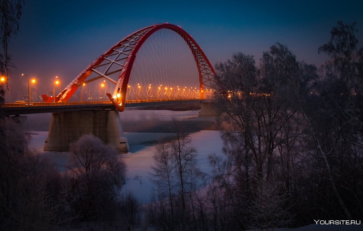 Бугринский мост арка