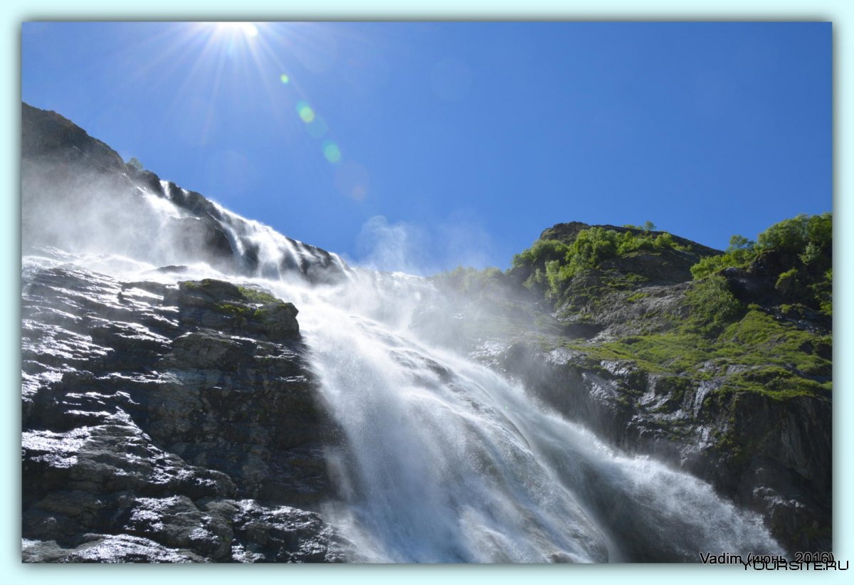 Архыз дорога на Софийские водопады