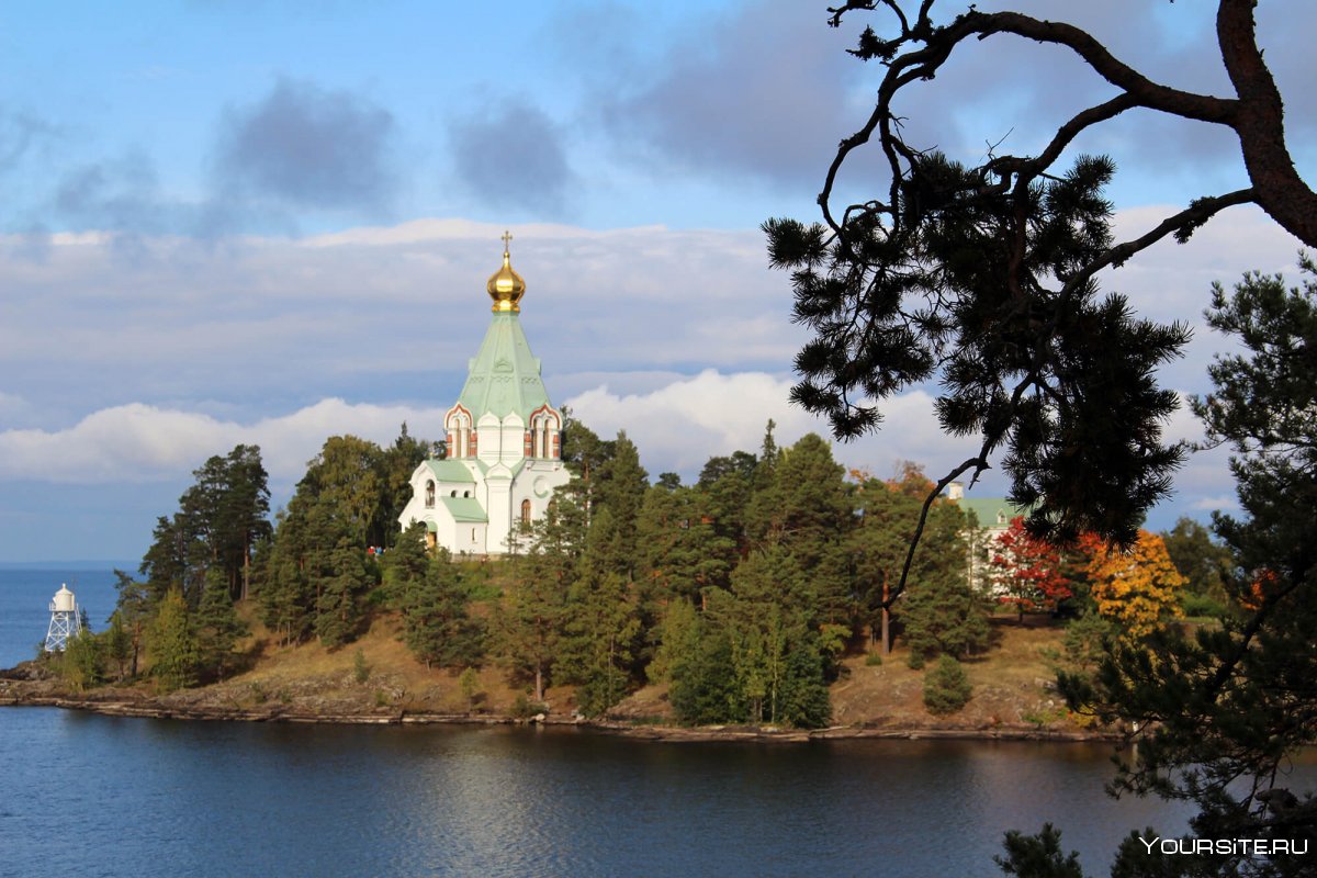 Ладожское озеро монастырь Валаам