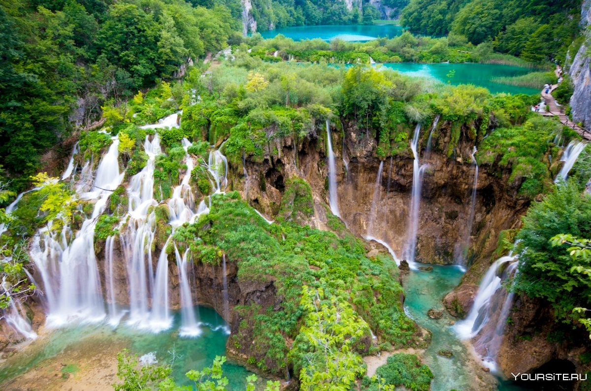 Водопады в национальном парке "Плитвицкие озёра"