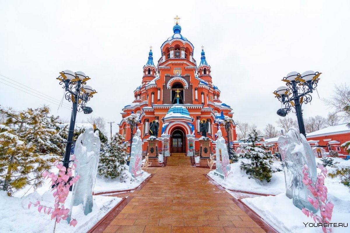 Церковь Казанской иконы Божией матери Иркутск зимой