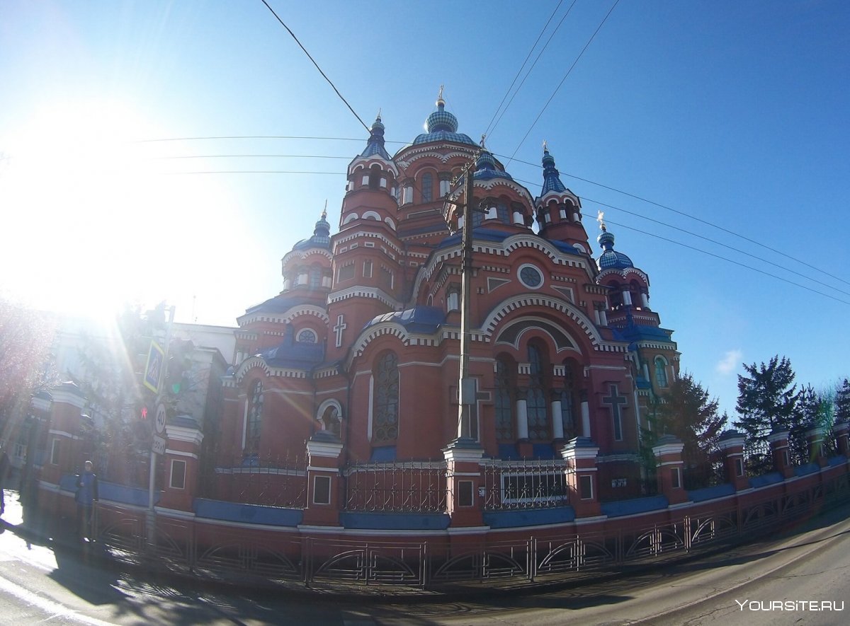 Храм Казанской иконы Божьей матери Иркутск зимой