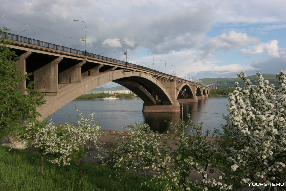 Коммунальный мост Красноярск Левонабережная