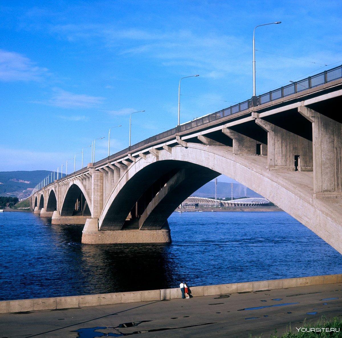 Красивый мост в Красноярске
