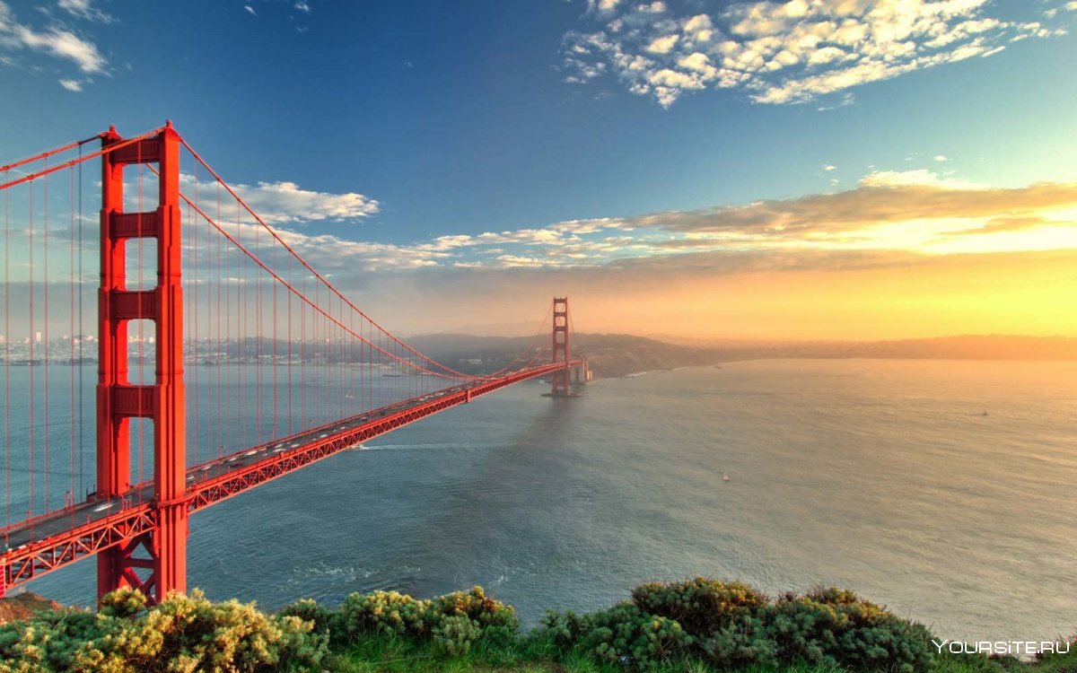 1. Мост золотые ворота (Сан-Франциско, Калифорния)