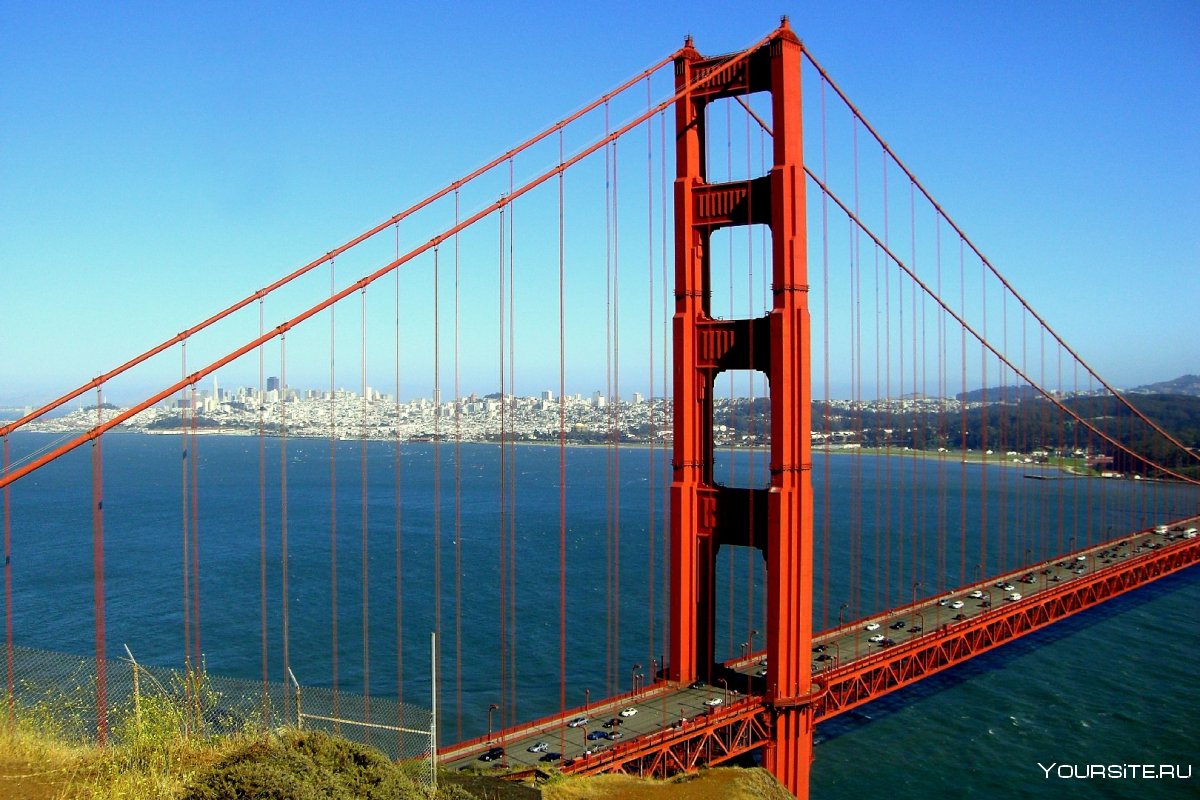 Штат Калифорния мост золотые ворота